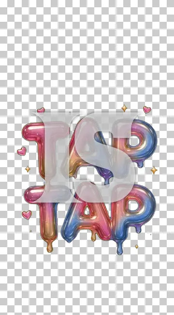 Anteprima di un overlay animato Tap Tap in stile Caramel