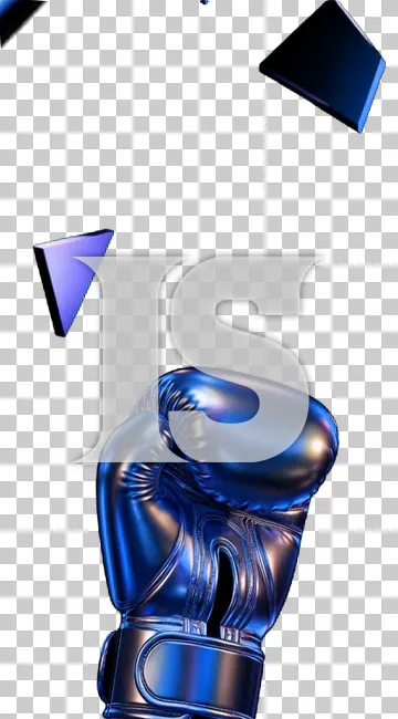Anteprima di un overlay animato con guantone da boxe in stile Glass